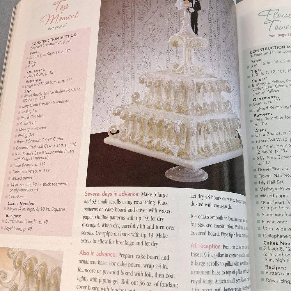 Wilton Tiered Cakes Wilton 2006 Softcover Book Wedding Cake Decorating